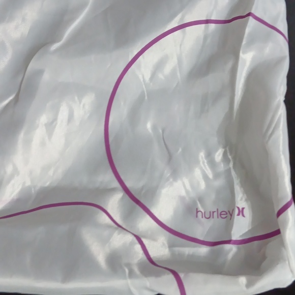 HURLEY 2 IN 1  clear with purple circle tote - Picture 4 of 11